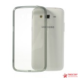 Полимерный TPU Чехол Transparent Vs Black Для Samsung Galaxy Grand 2 Duos G7102 (серый)
